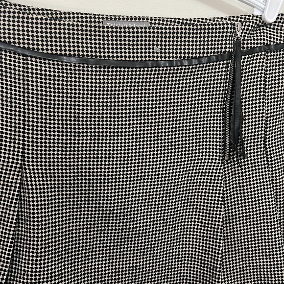 Tristan & Iseut Square Pattern Mini Sides Pleated Skirt Size 12 - Picture 9 of 16